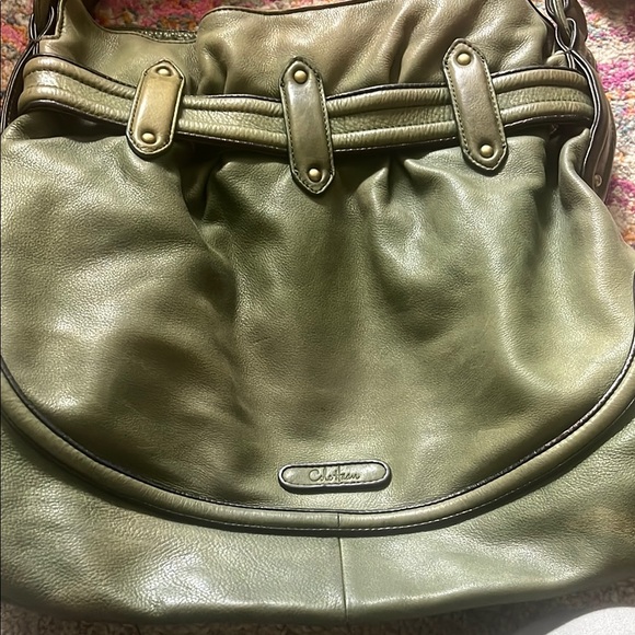 Green Leather Shoulder Bag/Cole Haan - Picture 6 of 9